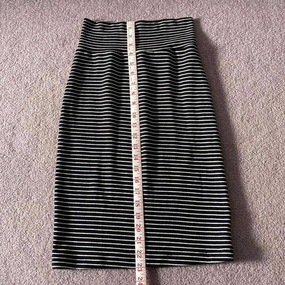 Striped Pencil Skirt - Size Small